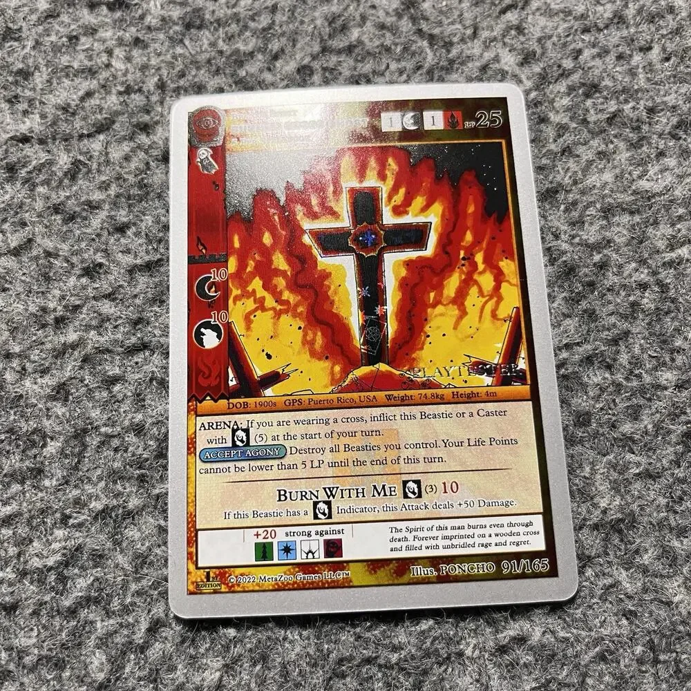 Metazoo Playtester Burned Cross Ghost Rev. Holo Seance 1st Edition Silver Border
